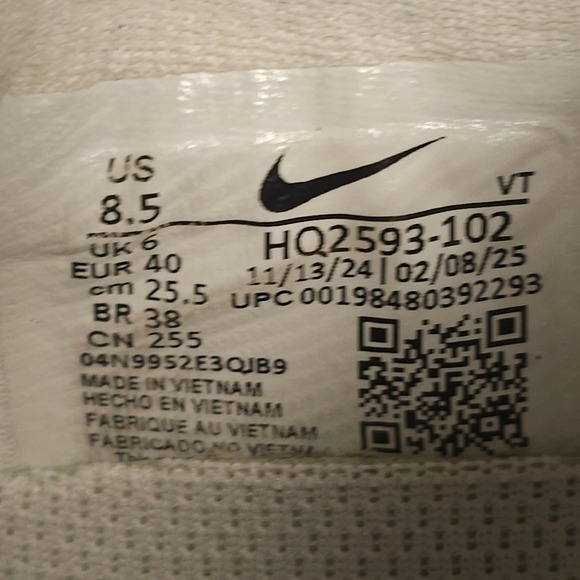 Nike Air Zoom Pegasus Premium Shoes Women Size 8.5 White Metallic Silver - Picture 16 of 16